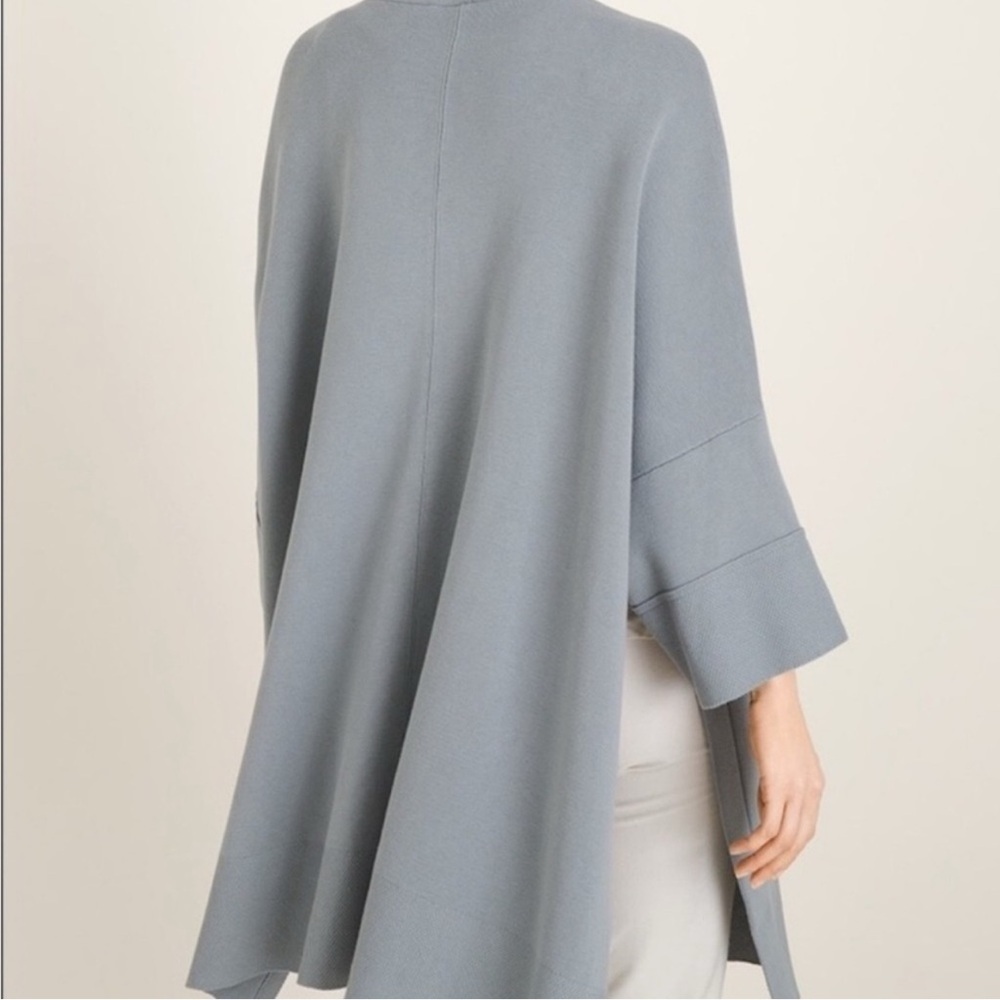 NWT Marla Wynne For Chico's Kimono Sweater Dusty Blue Size M - Picture 3 of 15